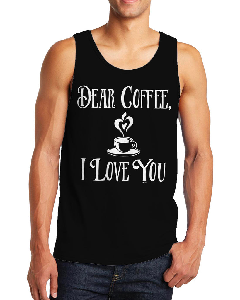 Men's Dear Coffee, I Love You Tanktop