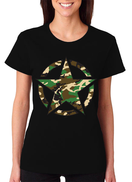 Women's Camo Army Star T-Shirt