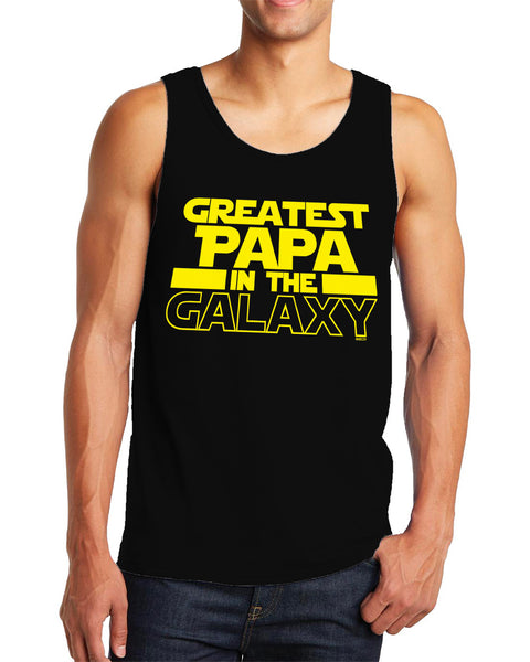 Men's Greatest Papa In The Galaxy Tanktop
