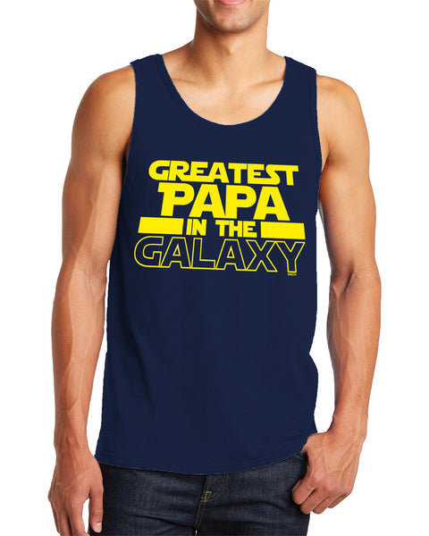 Men's Greatest Papa In The Galaxy Tanktop