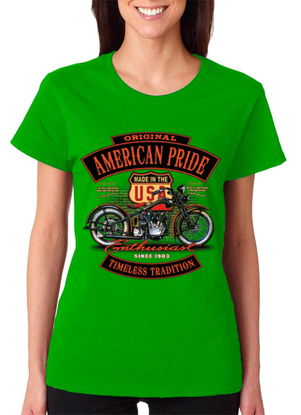 Women's American Pride Motorcycles T-Shirt
